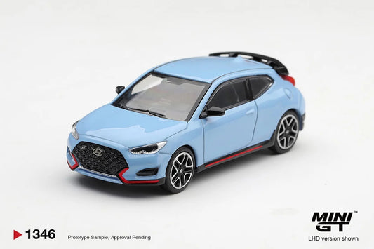 MiniGT Hyundai Veloster N Performance Blue (LHD) (Korean Exclusive) 1:64 1346-L