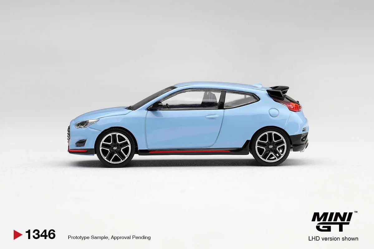 MiniGT Hyundai Veloster N Performance Blue (LHD) (Korean Exclusive) 1:64 1346-L