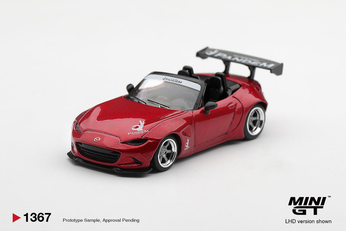 MiniGT Mazda Miata MX-5 Pandem Kodo Red 1:64 Diecast Model MGT01367-R