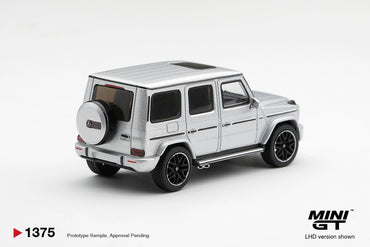 MiniGT Mercedes-AMG G 63 Silver Metallic RHD 1:64 Diecast Model MGT01375-R