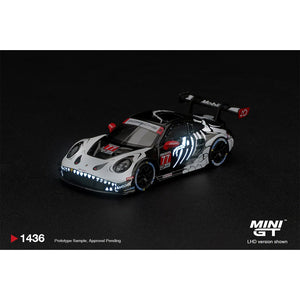 MiniGT Porsche 911 GT3 R (992) #77 AO "Skeleton Rexy" 2026 Petit Le Mans Blister