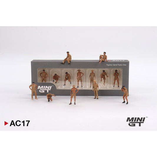 MiniGT Camel Trophy Crew Figure Set 1:64 Diecast Figures AC17