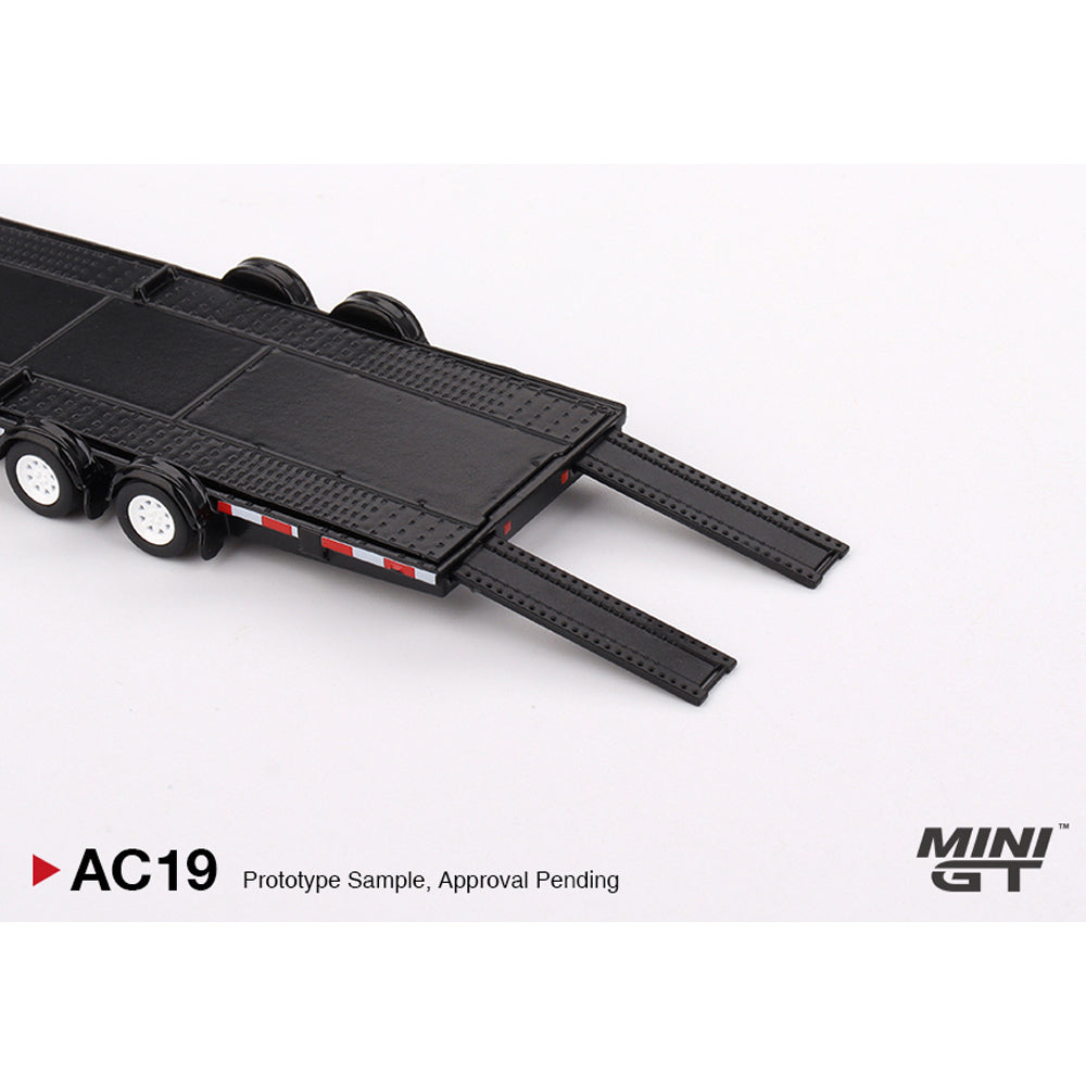MiniGT Car Trailer Hauler Black TAC19