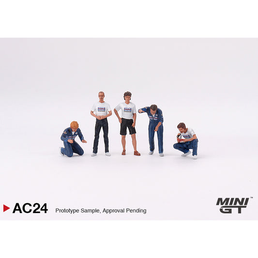 MiniGT Martini Racing WRC Figures 1:64 Diorama Display MGTAC24