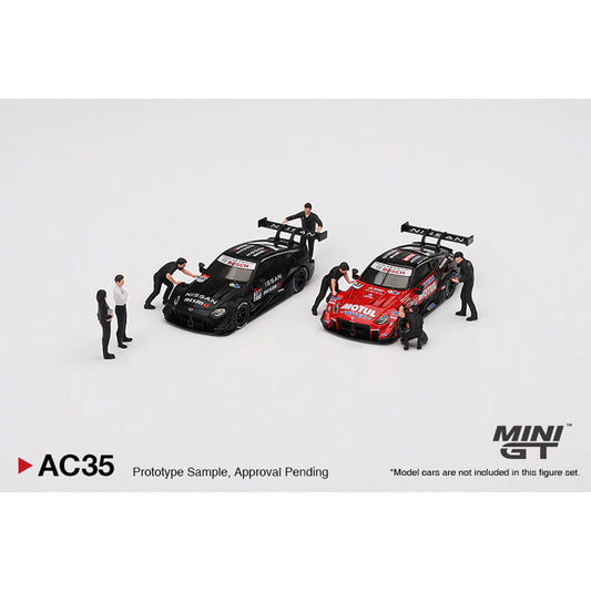 MiniGT AC35 NISMO Technician Team Figures (x7) 1:64 Diorama