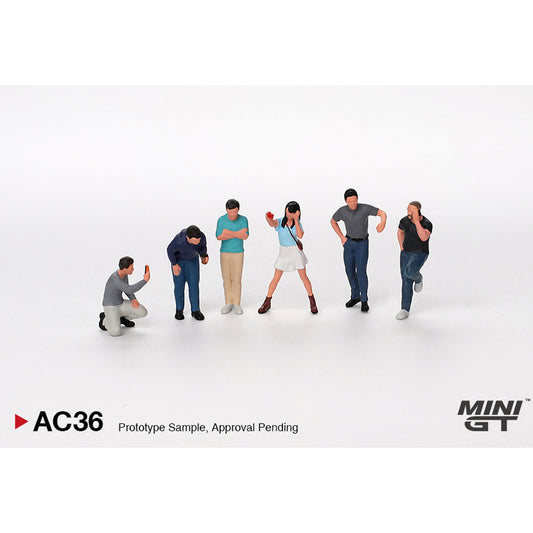 MiniGT Car Enthusiasts Figures (x6) 1:64 Diorama