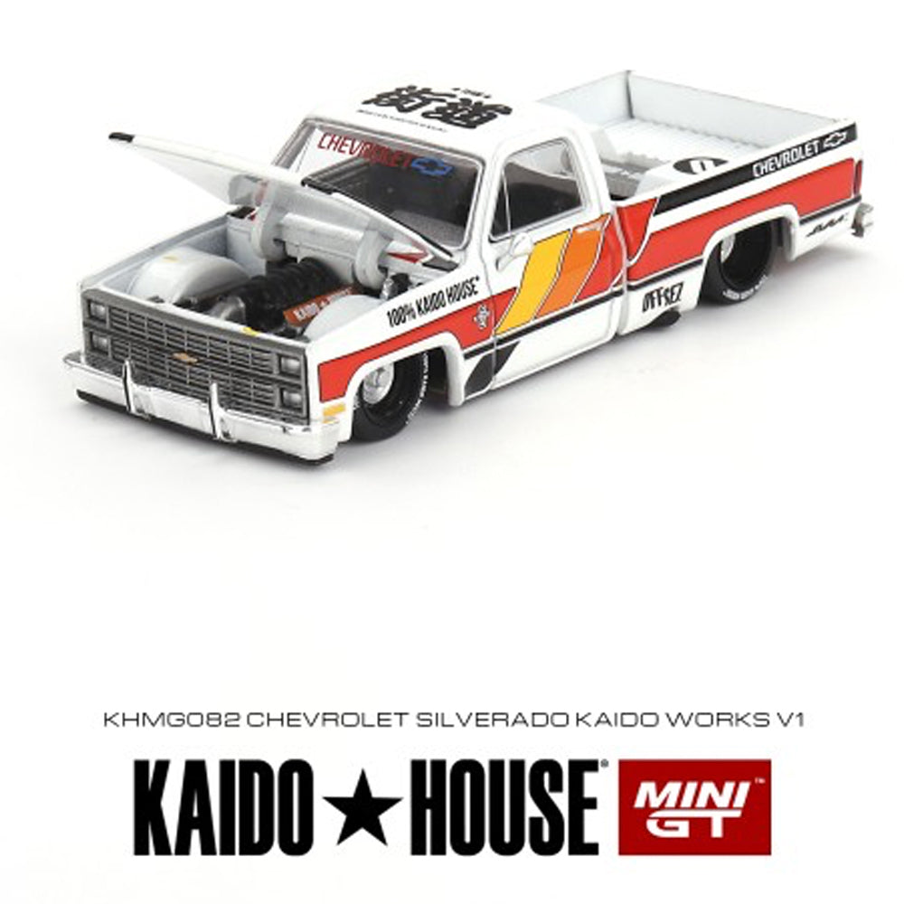 MiniGT Chevrolet Silverado Kaido Works V1 1:64 Diecast Model KHMG082