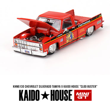 MiniGT Chevrolet Silverado Tamiya X Kaido House Clod Buster 1:64 Model KHMG130