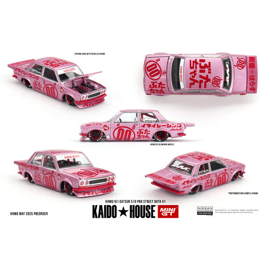 MiniGT Kaido House Datsun 510 Pro Street Buta V1 1:64 Diecast Car 161