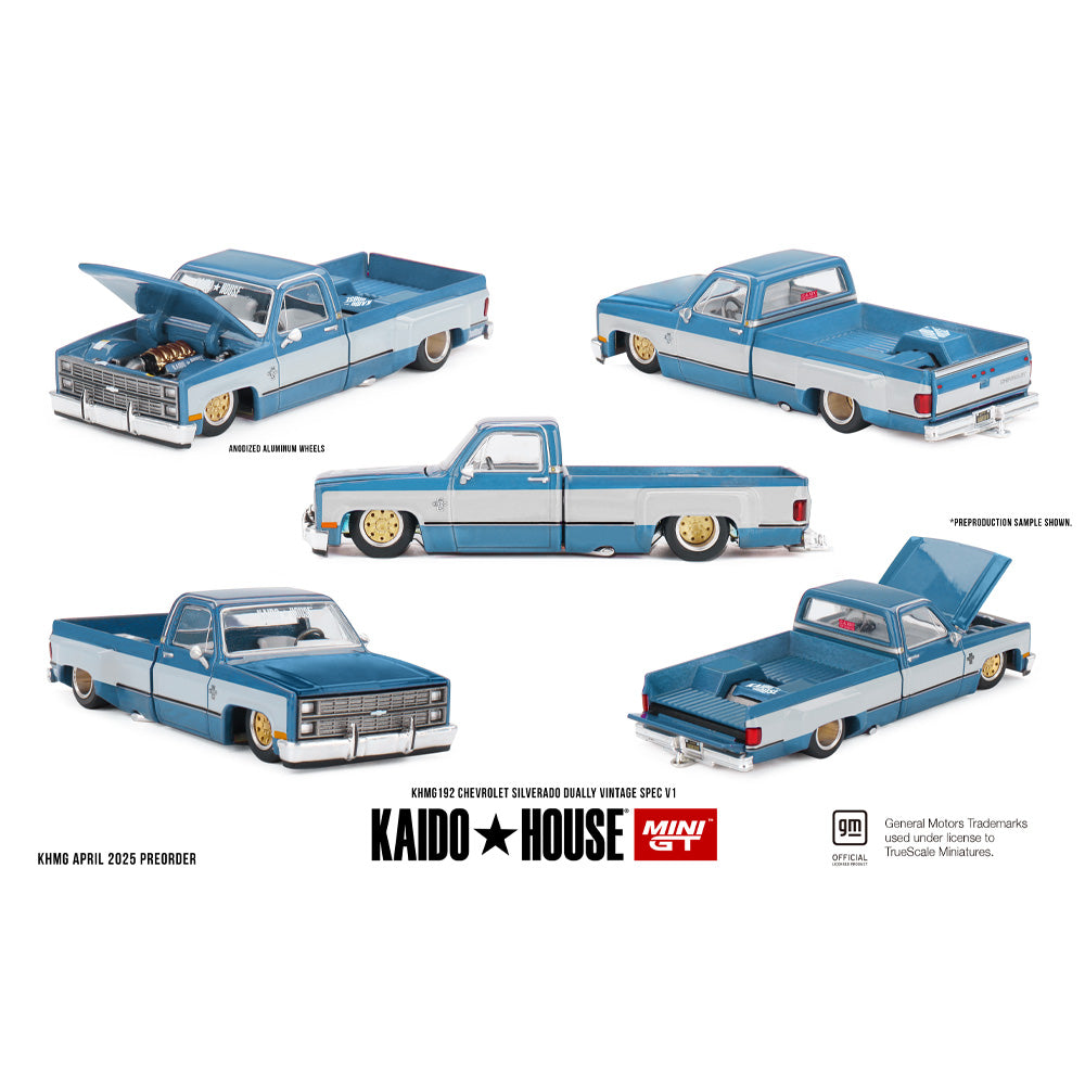 MiniGT Kaido House Chevrolet Silverado Dually Vintage Spec V1 1:64 Diecast 192
