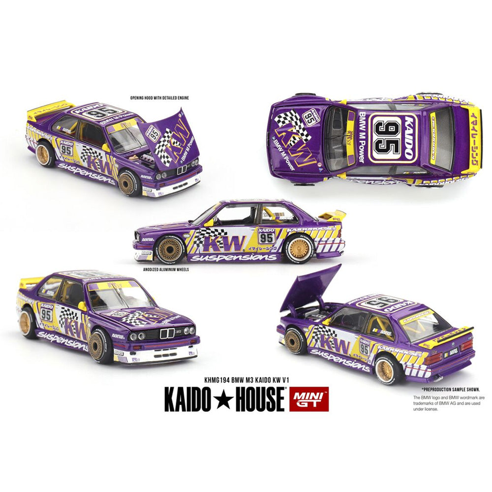 MiniGT BMW M3 Kaido KW V1 1:64 Diecast Car KHMG194