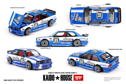 MiniGT BMW M3 Kaido Touring Chase V1 1:64 Diecast Car KHMG223