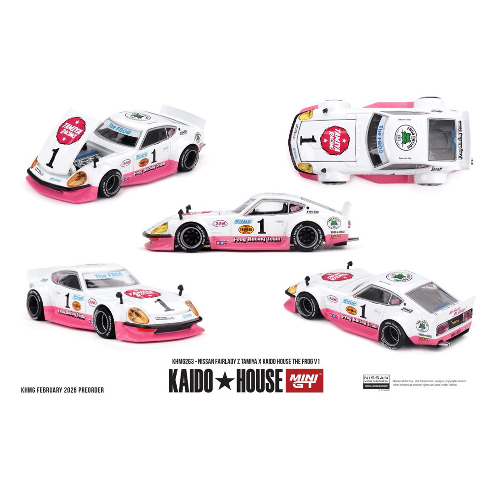 MiniGT x Kaido House: Nissan Fairlady Z Tamiya The Frog 1:64 Diecast Car KHMG263