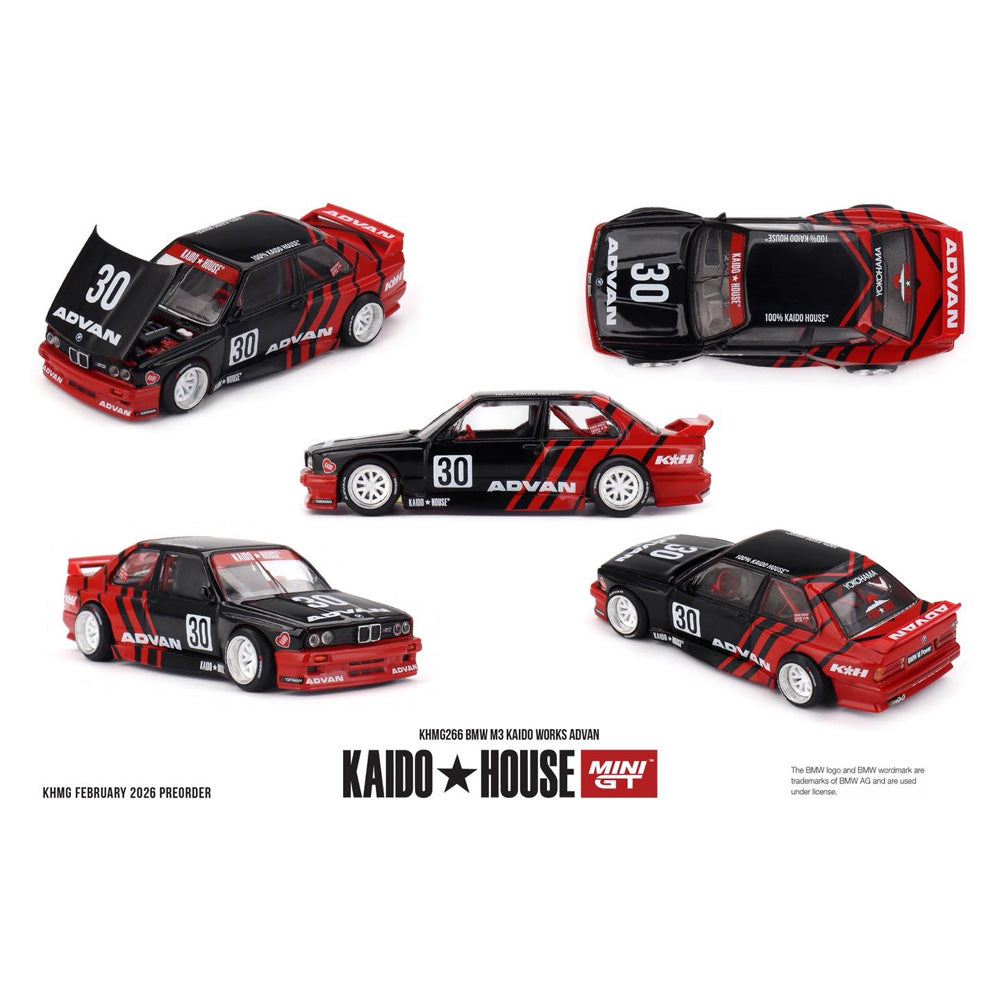 MiniGT x Kaido House: BMW M3 Kaido Works Advan 1:64 Diecast Car KHMG255