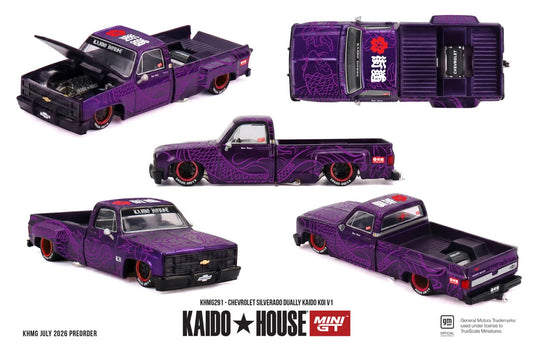 MiniGT Chevrolet Silverado Dually Kaido Koi V1 1:64 Diecast KHMG291
