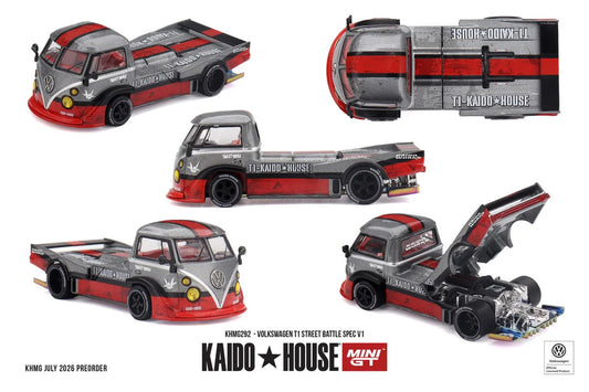MiniGT Volkswagen T1 Street Battle Spec V1 1:64 Diecast KHMG292