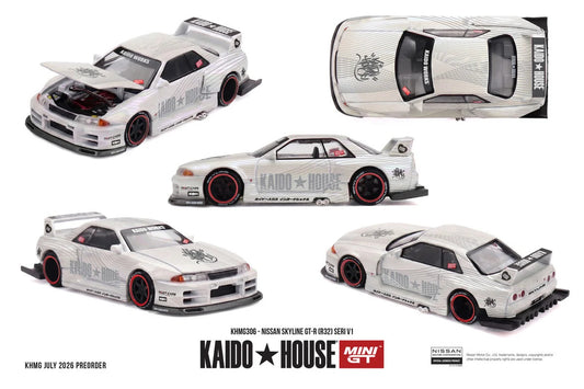 MiniGT Nissan Skyline GT-R (R32) Seri V1 1:64 Diecast KHMG306