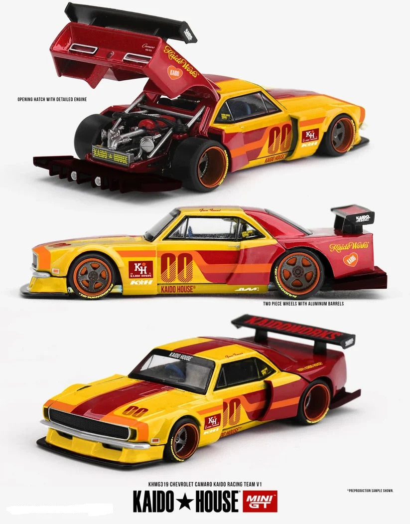 MiniGT Chevrolet Camaro Kaido Racing Team V1 1:64 Diecast Model MGTKHMG319