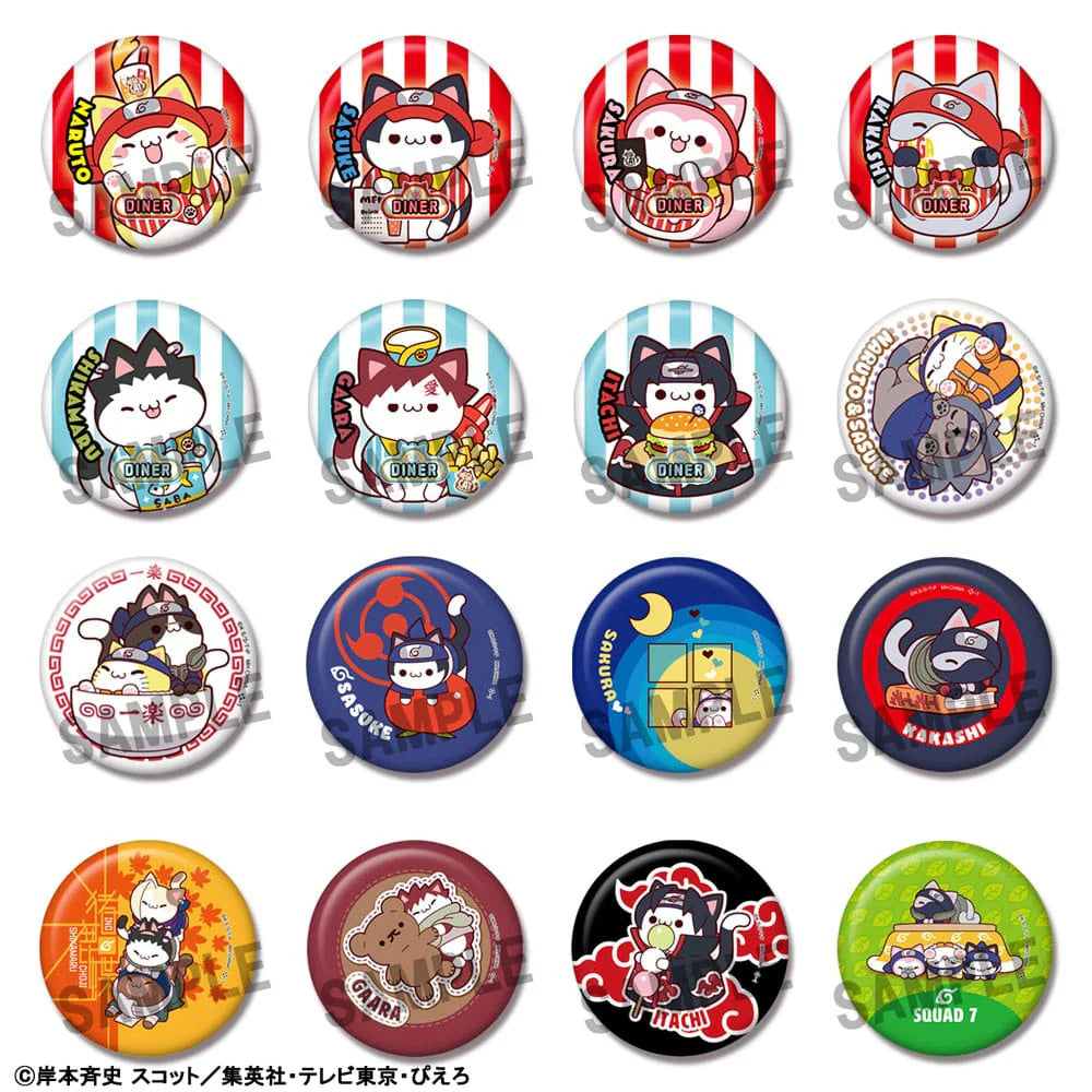 Megahouse Mega Cat Project: Naruto Nyaruto! Metal Enamel Pin Badge Collection