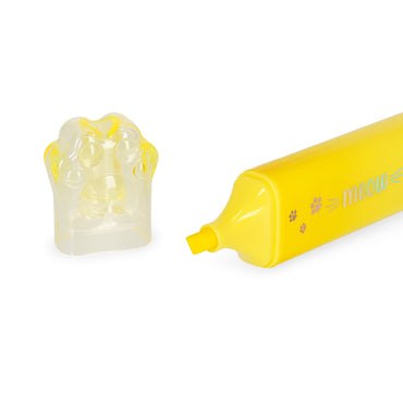 Legami Meow Highlighters Kitty Paw Highlighter - Yellow