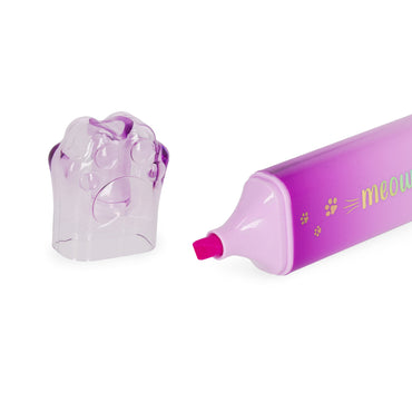 Legami Meow Highlighters Kitty Paw Highlighter - Violet