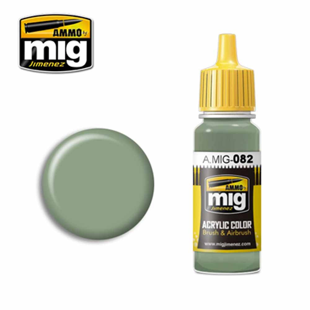 Ammo by MIG APC Interior Light Green Acrylic waterbased colour 17ml A.MIG-082