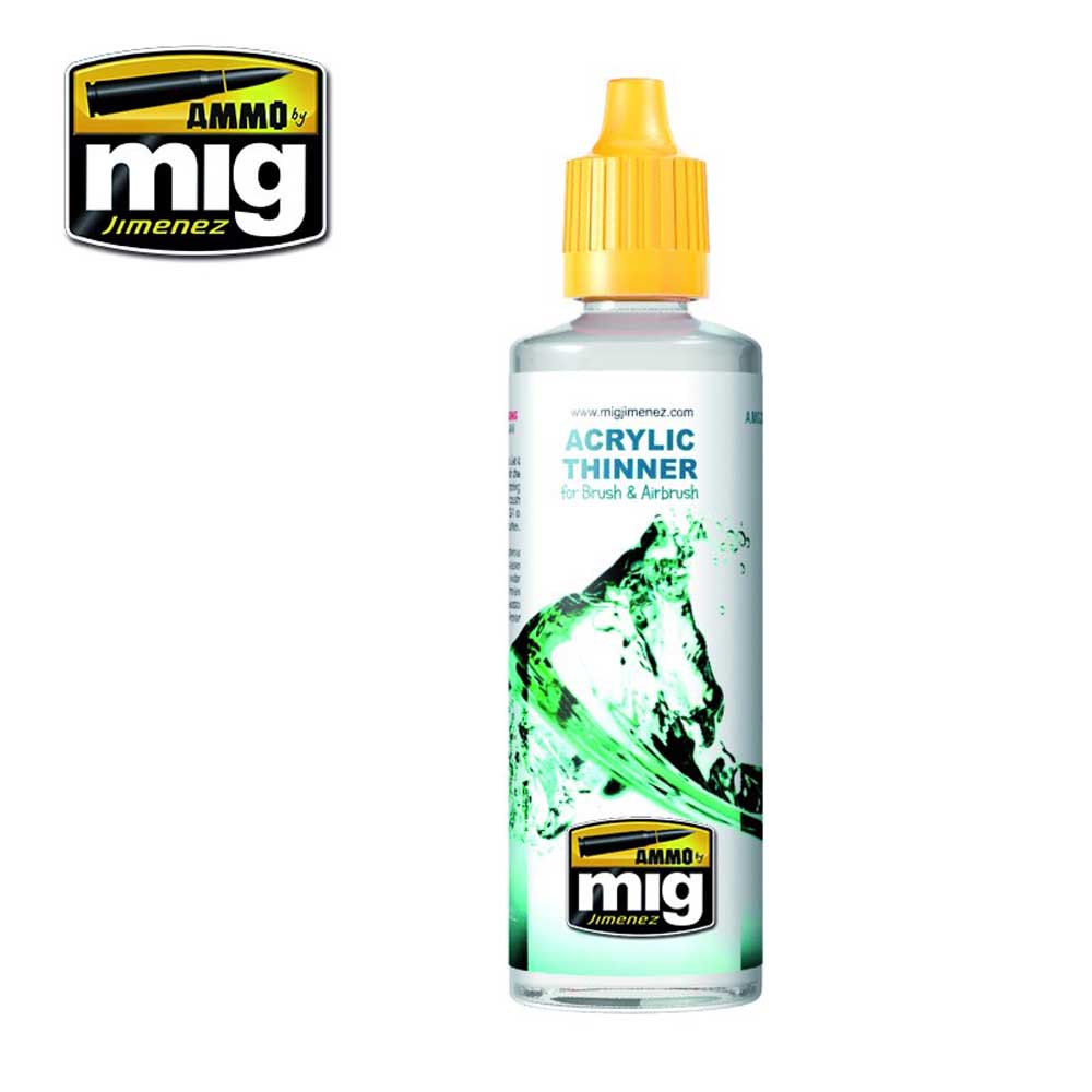 Ammo by Mig Acrylic Thinner 60ml For Model Kits Mig 2000