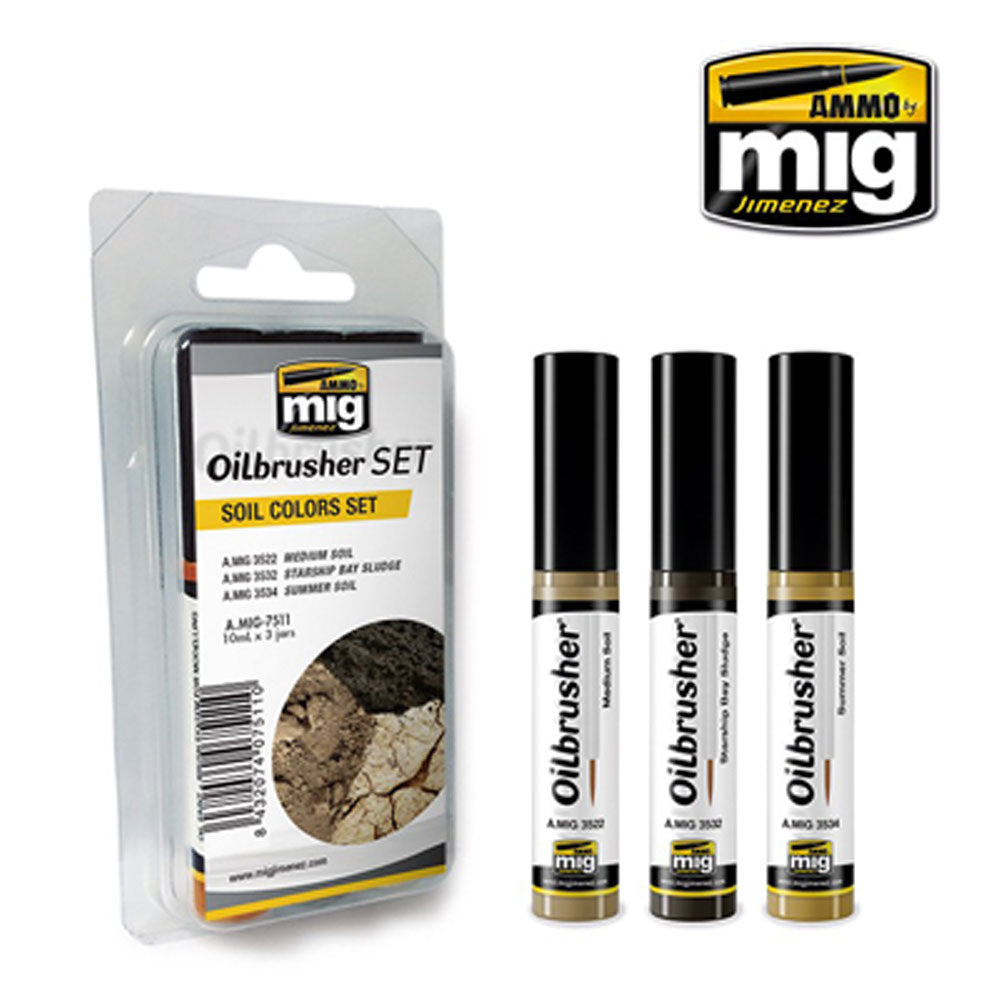 Ammo by Mig Soil Colours Set For Model Kits Mig 7511