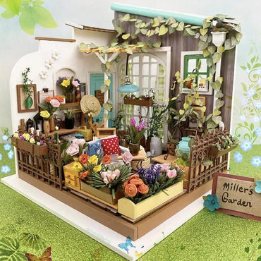 ROBOTIME Rolife Miller's Garden 1:24 DIY Miniature Dollhouse DG108