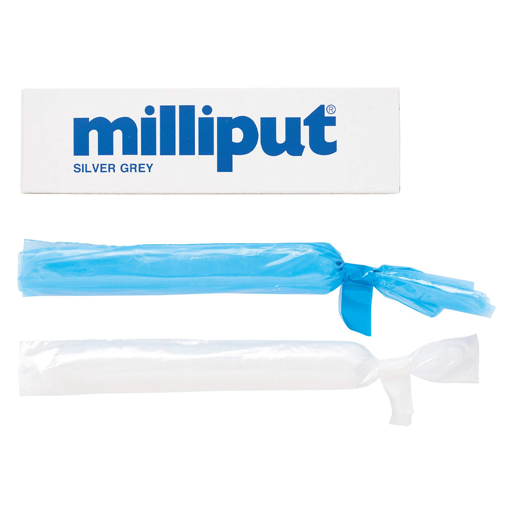 Milliput Silver Grey Two-Part Epoxy Putty (Blue)