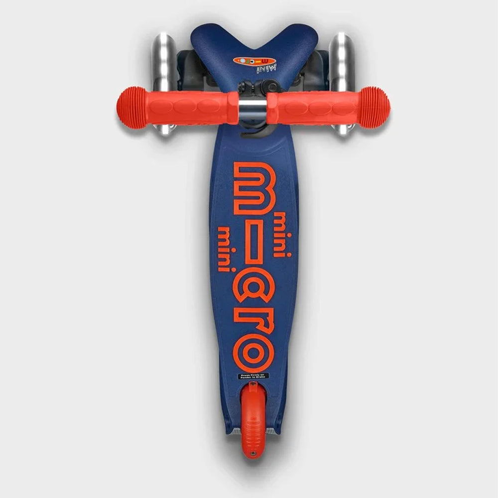 Navy Mini Micro Deluxe Scooter with LED Light-Up Wheels Age 2-5 MMD118
