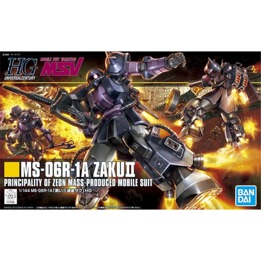 Bandai HG UC MS-06R-1A Zaku II Black Tristars Gunpla Kit MK57748