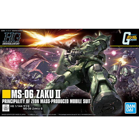 Bandai HG UC MS-06 ZAKU II Gunpla Kit 61545