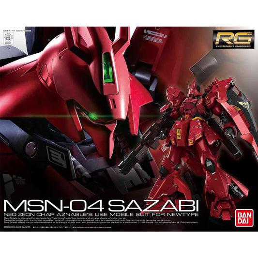 Bandai RG EE MSN-04 Sazabi Neo Zeon Char Aznable's Mobile Suit Gunpla Kit 61605