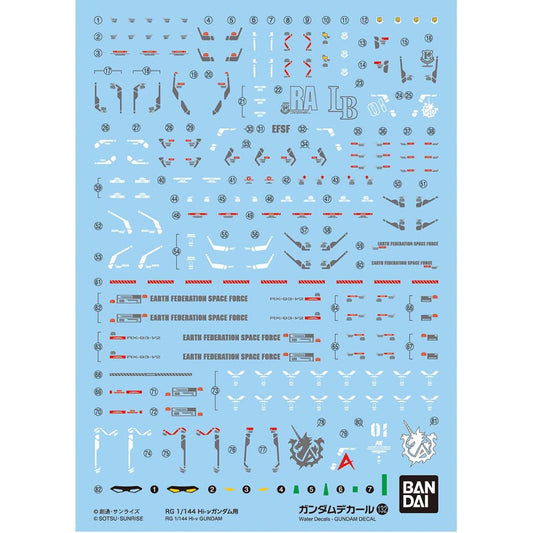 Bandai Gundam Decal 132 RG 1/144 Hi-ν Gundam Gunpla 62165