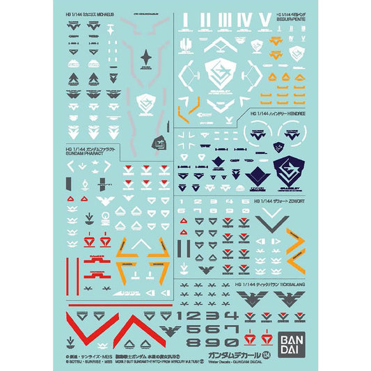 Bandai Gundam GD-134 Mobile Suit Gundam WTFM Decal Set MK65082