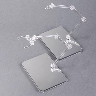 Bandai Action Base 6 (Clear) w/Mirror Stickers Gunpla Kit Display