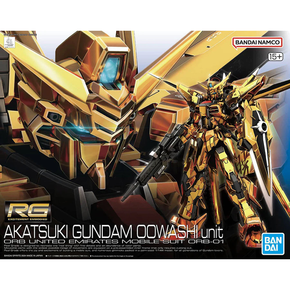 Bandai RG Akatsuki Gundam Oowashi Unit ORB-01 Gunpla Kit 67396