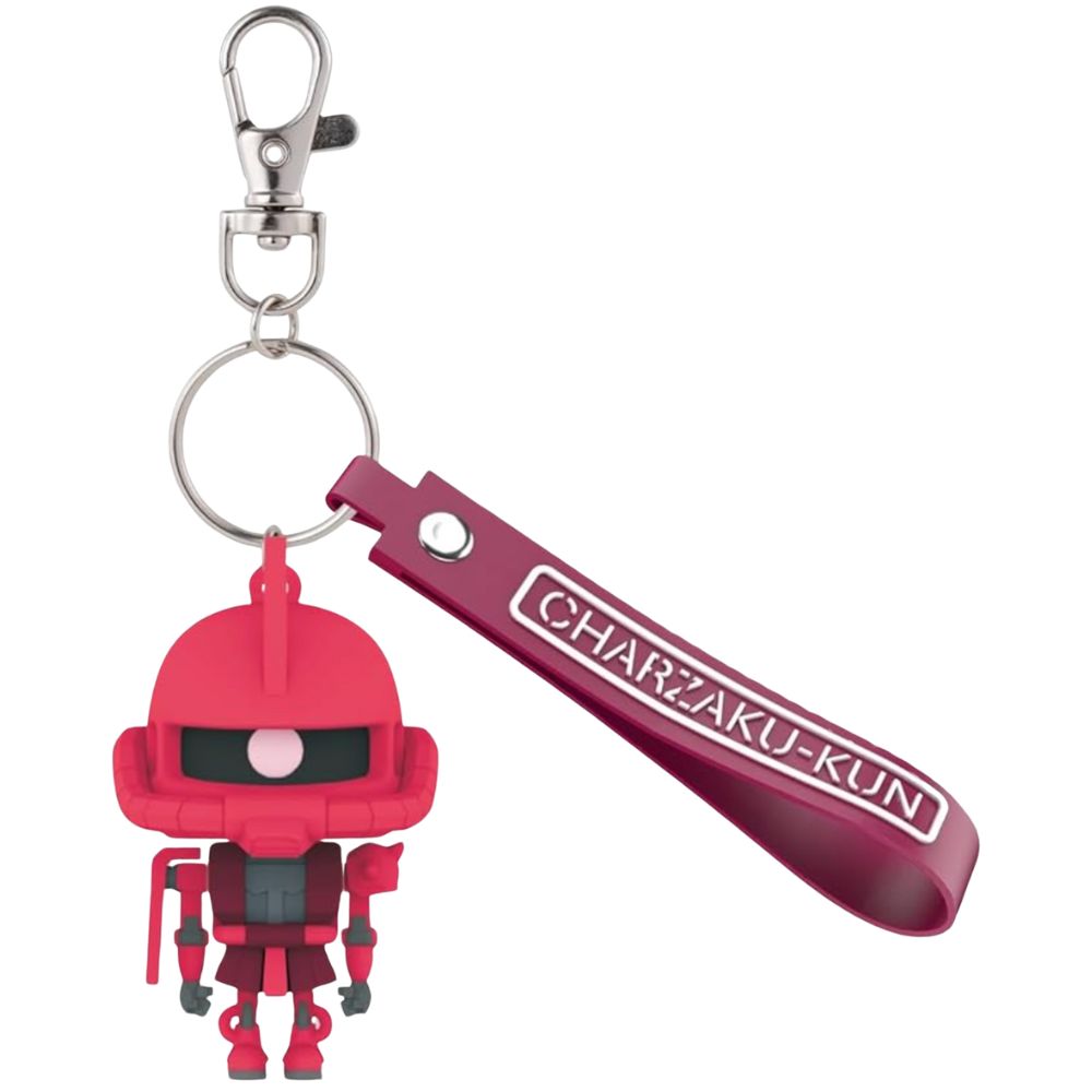 Bandai CharZaku Kun 3D Rubber Mascot Keychain Ring 68382