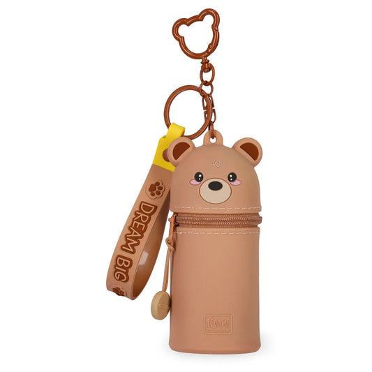 Legami Mini Kawaii Coin Purse Case Keyring - Teddy Bear