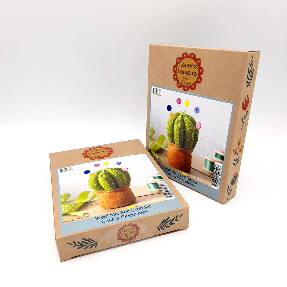 Corinne Lapierre Cactus Pin Cushion Felt Craft Mini Kit