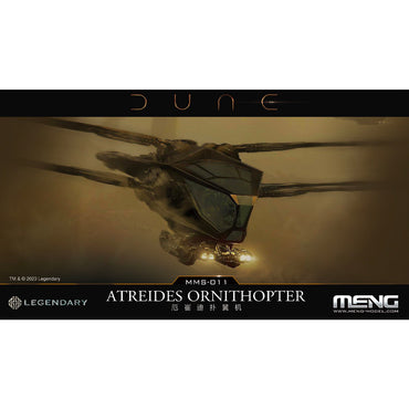 Meng Models Dune: Atreides & Harkonnen Ornithopters & Spice Harvester Model Kits