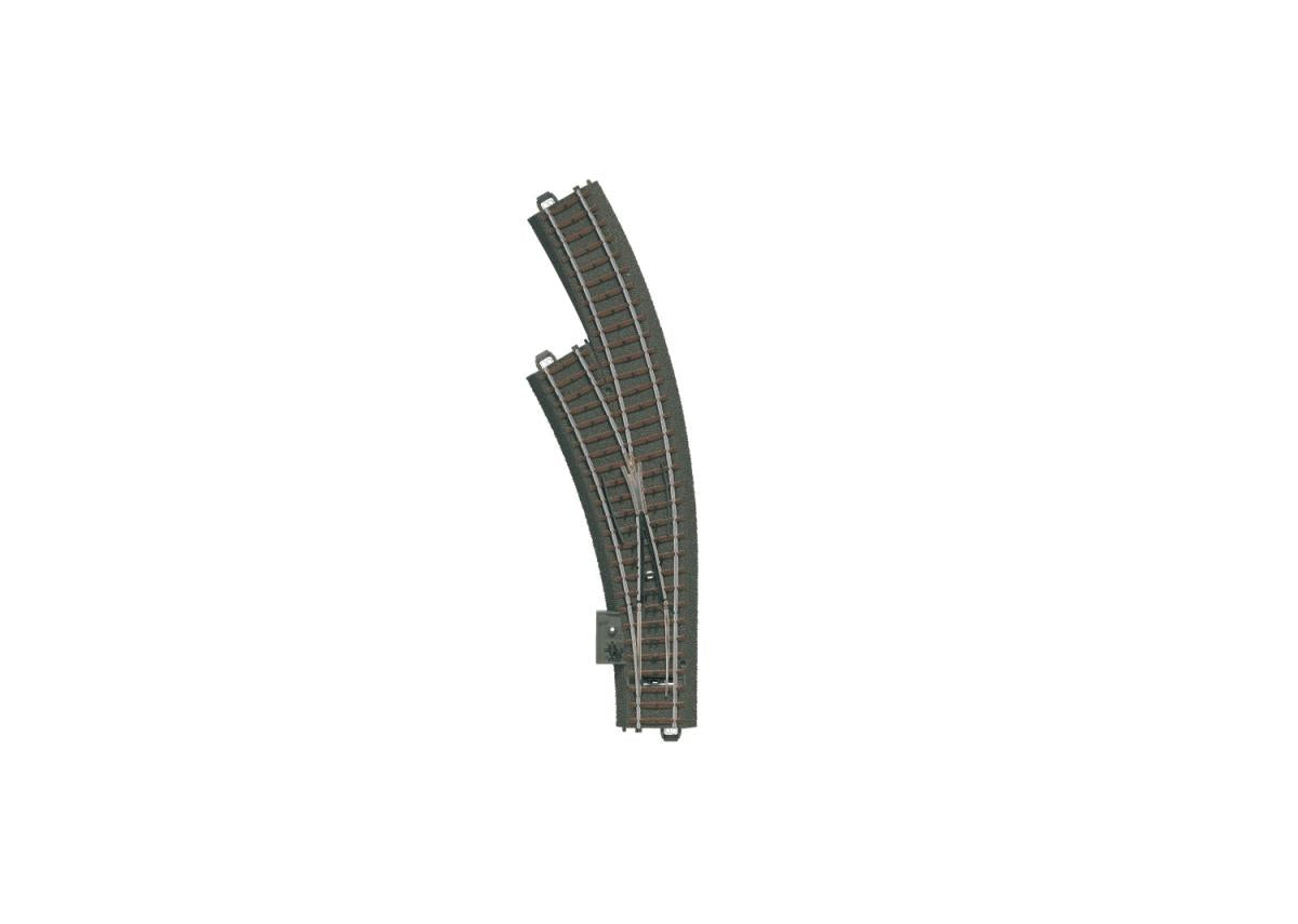 Marklin MN20671 Start Up C Track Left Hand Curved Turnout R1 30 Degree (1) HO