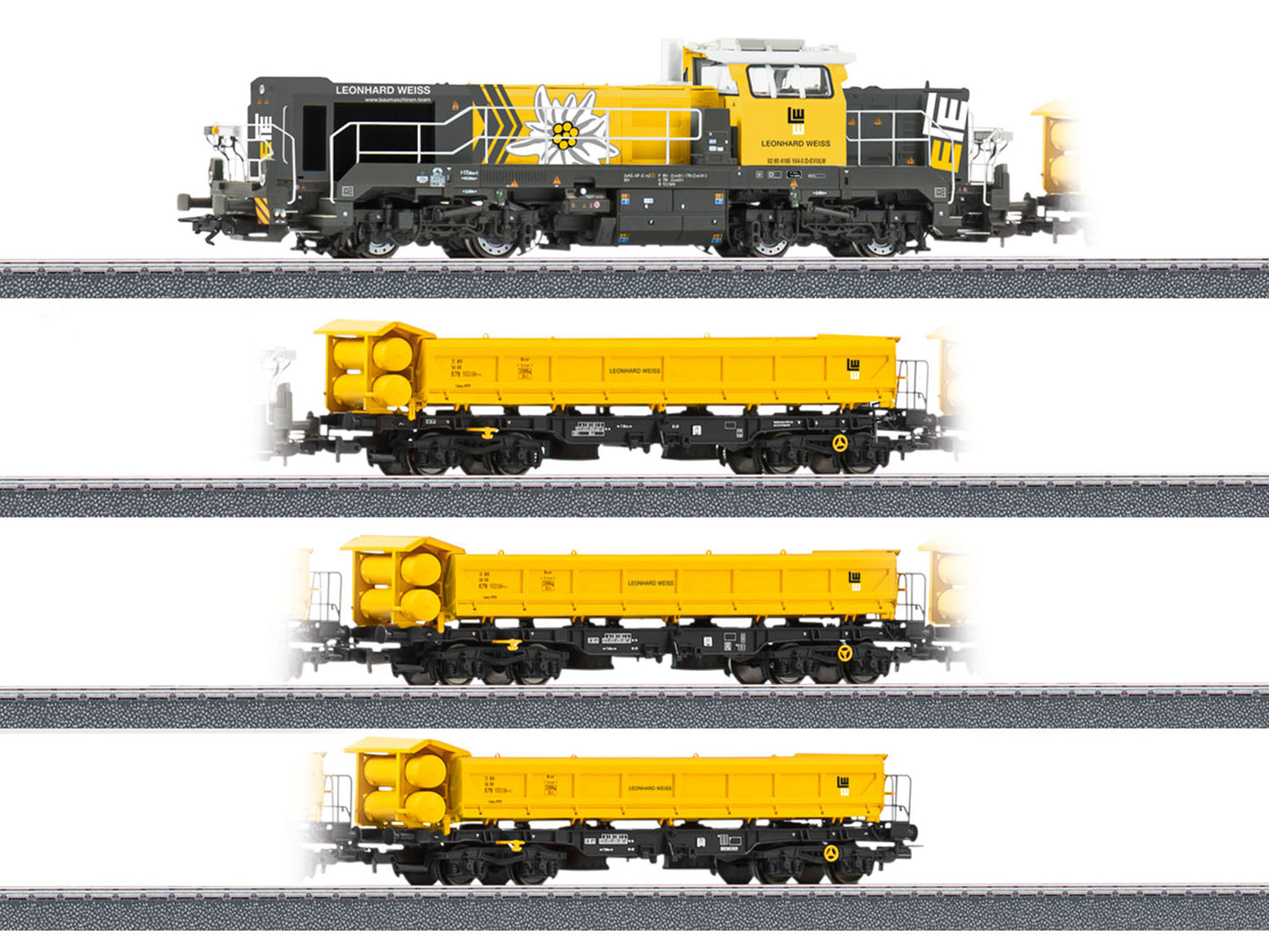 Marklin Leonhard Weiss DE18 Freight Train Pack VI (~AC-Sound) MN26180 HO Gauge