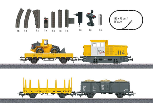 Marklin Start Up Construction Site Diesel Freight Starter Set(~AC) MN29188 HO Gauge