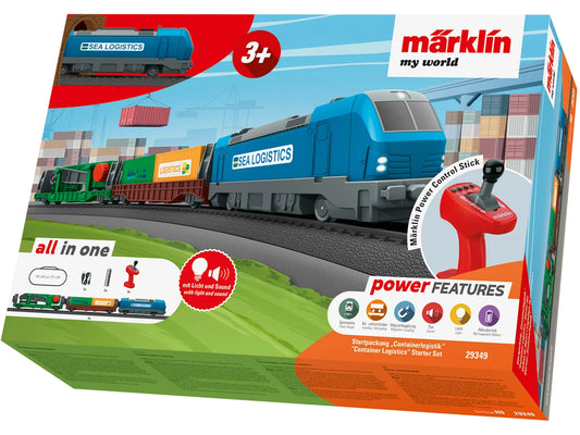 myWorld MyWorld Container Freight Train Set MN29349 HO Gauge