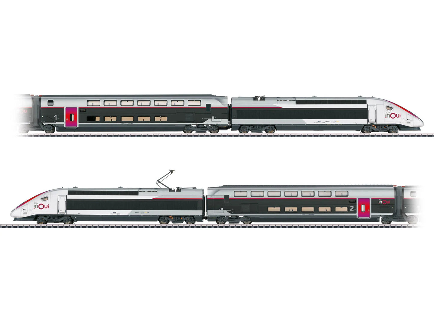 Marklin 37798 SNCF INOUI TGV 4713 4 Car EMU VI (~AC-Sound) HO Gauge