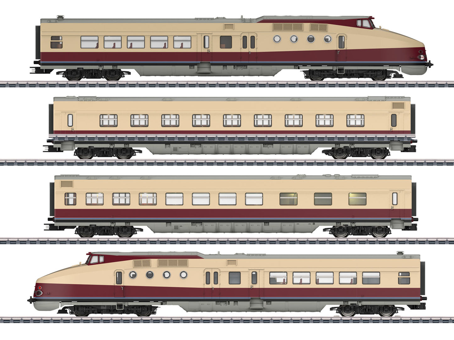 Marklin SVT Gorlitz VT18.16 4 Car DMU VI (~AC-Sound) MN38175 HO Gauge