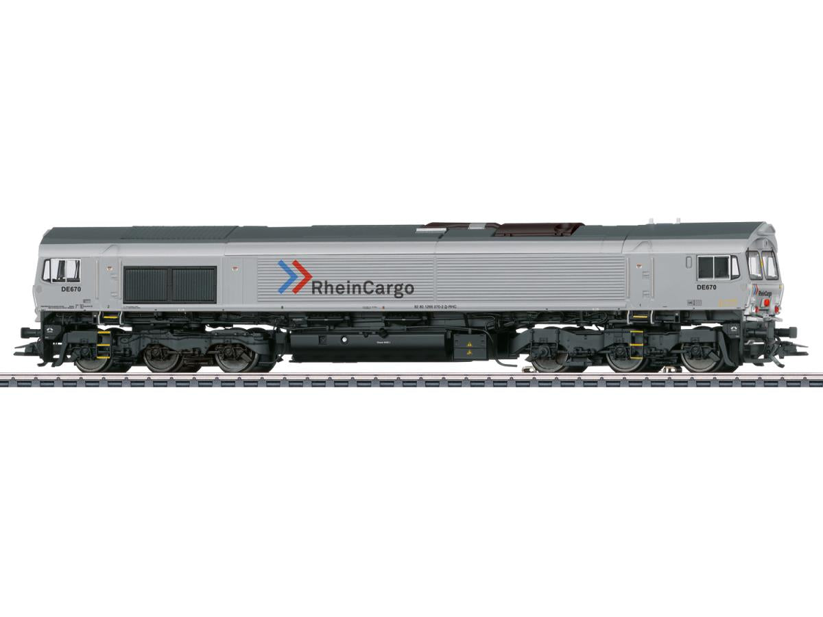 Marklin 39072 RheinCargo Class 66 DE670 Diesel Locomotive VI ~AC-Sound HO Gauge