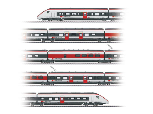 Marklin SBB RABe 501 022 Giruno 5 Car EMU VI (~AC-Sound) MN39812 HO Gauge